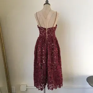 Self-Portrait Dresses Self Portrait Azaelea Burgundy Lace Midi